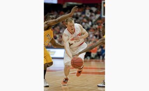 Syracuse guard Trevor Cooney dribbles in the Orange's 57-36 win over Alcorn State in the Carrier Dome on Saturday. Cooney drained two 3-pointers and finished with 12 points. 