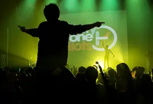 Fans cheer as Twenty One Pilots fires up the crowd with its spirited performance on Thursday. The concert was hosted by University Union and the Traditions Commission.