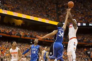 C.J. Fair and Syracuse will have their hands full with Duke in Cameron Indoor Stadium Saturday night. A resurgence from Fair is one of the factors that could lead to an SU victory.