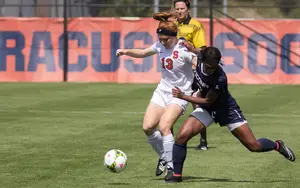 Syracuse battled Connecticut to a 1-1 draw on Monday afternoon at SU Soccer Stadium.