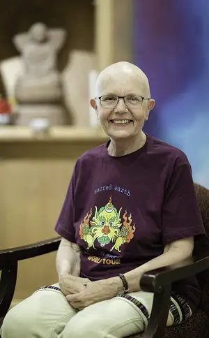 Bonnie Shoultz, the Buddhist chaplain at Hendricks Chapel, helps students cope with depression, anxiety and stress by hosting weekly meditation sessions.