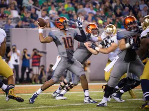 Syracuse quarterback Terrel Hunt has been solid this season, but the team's offensive personnel is not setting up for success heading into Atlantic Coast Conference play. 