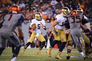 Notre Dame quarterback Everett Golson was clinical in the Fighting Irish's 31-15 win over the Orange on Saturday night. 