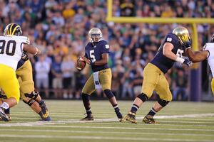 Everett Golson has accounted for 11 of Notre Dame's 13 touchdowns this season, and is riding high heading into the Fighting Irish's bout with Syracuse at 8 p.m. Saturday. 