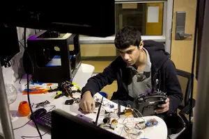 Sahevaan Taneja got involved in engineering after his father made him attach a motor to a bicycle. His interest led to assisting the Indian government’s drone program.    