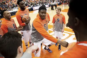 Doyin Akintobi-Adeyeye, considered by his Syracuse teammates to be the team's best dancer, is now wrapping up his first year as an SU walk-on. He's helped Rakeem Christmas grow into one of the country's best post scorers by squaring up with him in practice every day.