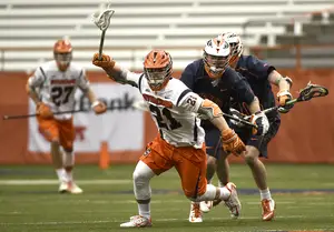 Mike Messina has been part of a wing unit that has shined for Syracuse. He's recorded 16 ground balls, three more than all of last season.