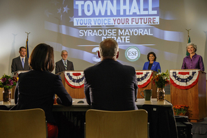 The four Syracuse mayoral candidates represent four parties, but they share the view that they alone could save the city.