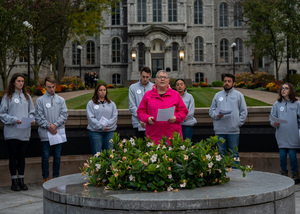 Remembrance Scholars honored the victims of Pan Am flight 103 by reading out their names and lighting candles in their memory. This vigil marked the beginning of Remembrance Week at SU. 