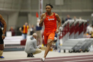 Trei Thorogood broke an 11-year Syracuse record in the 200-meter dash Saturday with a time of 21.05