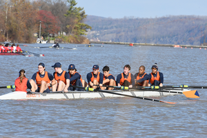 Syracuse's varsity 8 boat moved up two spots in the IRCA/IRA rankings to No. 7 on Wednesday. 