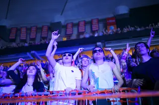 Audience members during Zedd's performance at Block Party in the Carrier Dome