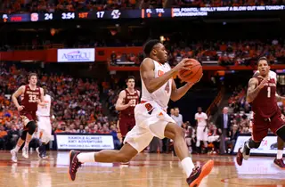 Ron Patterson scored two points — which accounted for all of SU's bench production — in a 1-of-1 shooting performance. 