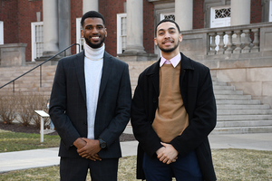 The Daily Orange Editorial Board's sat down to talk with Student Association presidential candidate Jalen Nash and vice presidential candidate Raymond Perez.