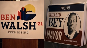 While only 38.1% of Khalid Bey’s fundraising has come from donors listed in Syracuse, 54.7% of Ben Walsh’s comes from within the city. 