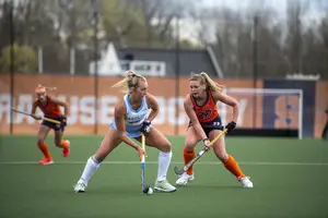SJ Quigley scored Syracuse's first goal against Duke less than a minute into the game. 