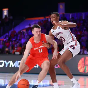 Syracuse dropped its third straight game in a 21-point loss to No. 19 Auburn, leaving the Bahamas with a 1-2 record.