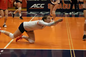 Yuliia Yastrub ranked second on Syracuse in digs this season with 237. 