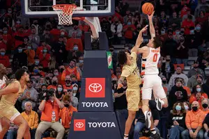 Jimmy Boeheim recorded 20 points and 10 rebounds in the win over the Yellow Jackets. 
