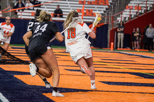 Meaghan Tyrrell notched two goals and six assists in SU's win over Northwestern last Saturday. 