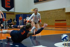 Syracuse finished with five aces against North Carolina, but also had nine service errors. 
