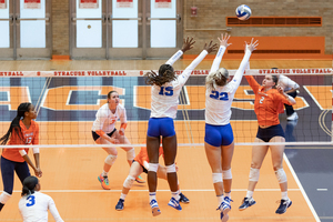 Syracuse lost its eighth consecutive set of the season by a 16-point margin to the Blue Devils.