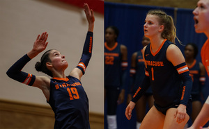 Greta Schlichter and Mira Ledermueller are now teammates on SU after competing in Germany.