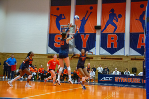 Syracuse switched away from a read-block defensive set mid-match, but No. 11 Georgia Tech still overpowered it in straight sets.