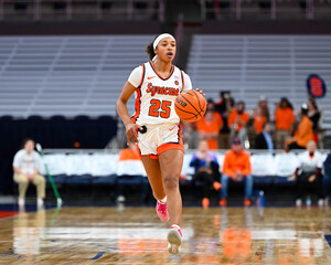 After putting the Orange within two with a 3-pointer, Alaina Rice coughed the ball up in the final second in Syracuse's close loss to Maryland. 