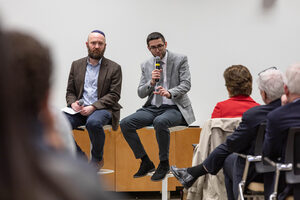 The panel featured Imam Amir Durić and Rabbi Ethan Bair — Hendricks Chapel’s Muslim and Jewish chaplains, respectively. They spoke about how their personal relationship has grown since Oct. 7 and how they've worked to unite SU's Muslim and Jewish communities.