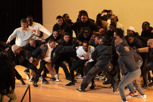 On April 13, the National Pan-Hellenic Council hosted their annual Step Show. As an opening act, members of Alpha Phi Alpha Fraternity flocked to the stage to perform together in a step show.
