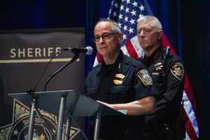 Syracuse Police Chief Joe Cecile outlines the timeline of events leading up to the deaths of Michael Jensen and Michael Hoosock — two law enforcement officers who were fatally shot in the line of duty Sunday night.